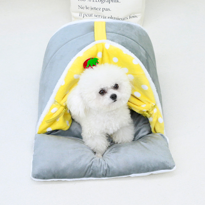 Ninho para animais de estimação pequeno e médio porte cão inverno quente cama para animais de estimação casa removível l