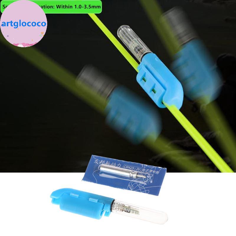 Artglococo 1/2/3 Conjuntos De Vara De Pesca Luz Sti Para Noturna Com Bateria CR425 E Flutuador Removível Conto Noite Ro