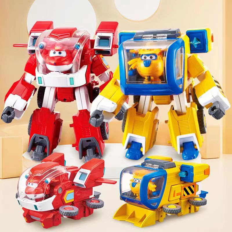 Novo Conjunto de Mecha Super Wings, Robô Transformador Super Equipado, Brinquedo Ledi Dodo para Crianças e Meninos