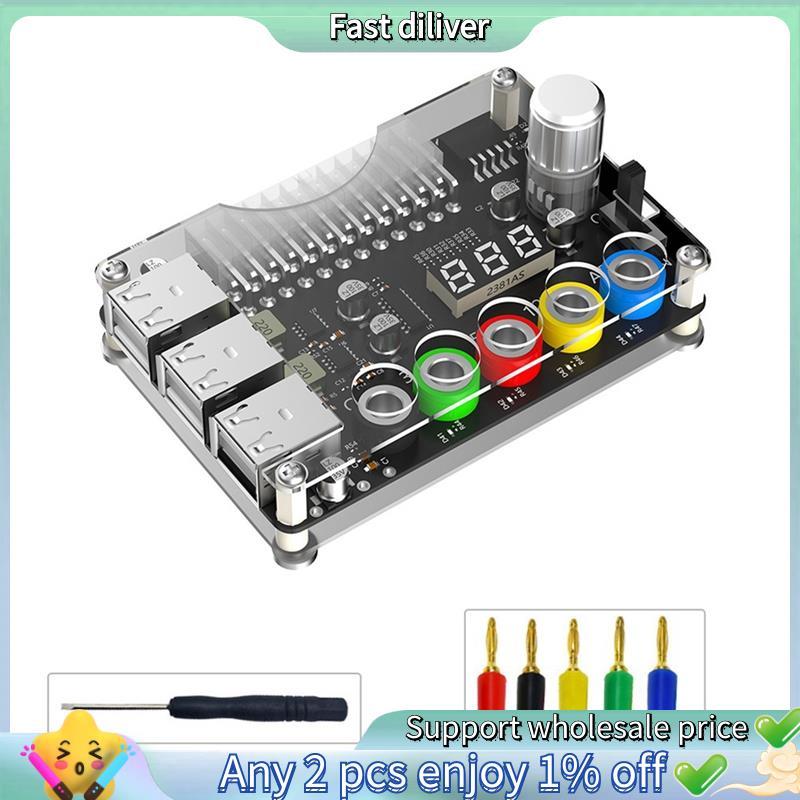 Placa De Fuga De Fonte De Alimentação ATX De 24 Pinos , Módulo , Botão De Tensão Ajustável , 6 Portas , USB 2.0 , Suport
