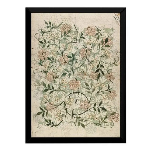 Quadro Decorativo Jasmim William Morris Decoração Para Casa.