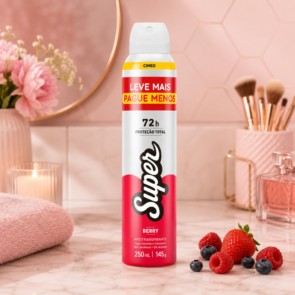 Desodorante Super Feminino Berry Aerossol 250ml · foto 2