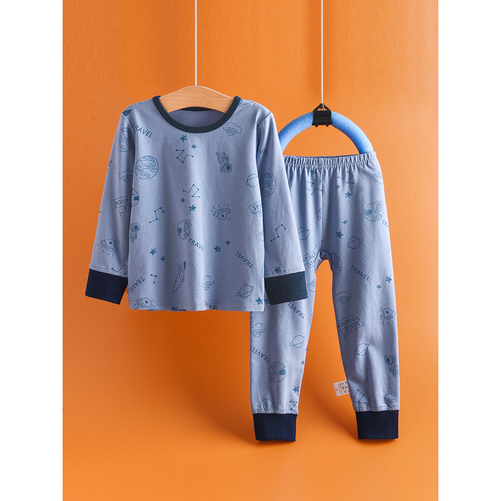 Bebê puro algodão outono roupas calças compridas primavera outono estilo fino crianças médio grande roupa interior estir