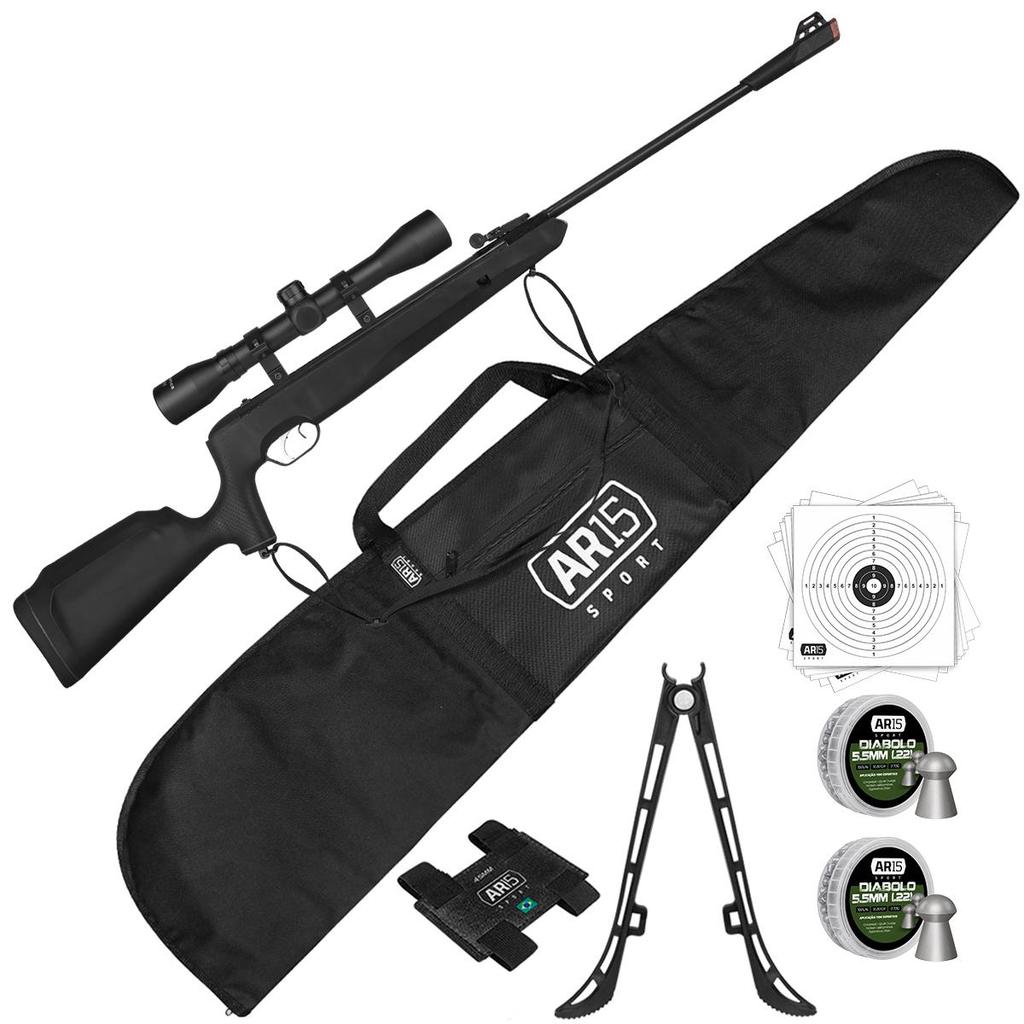 Carabina de Pressão 5.5 Naja Nitro Tag + Luneta 4x32