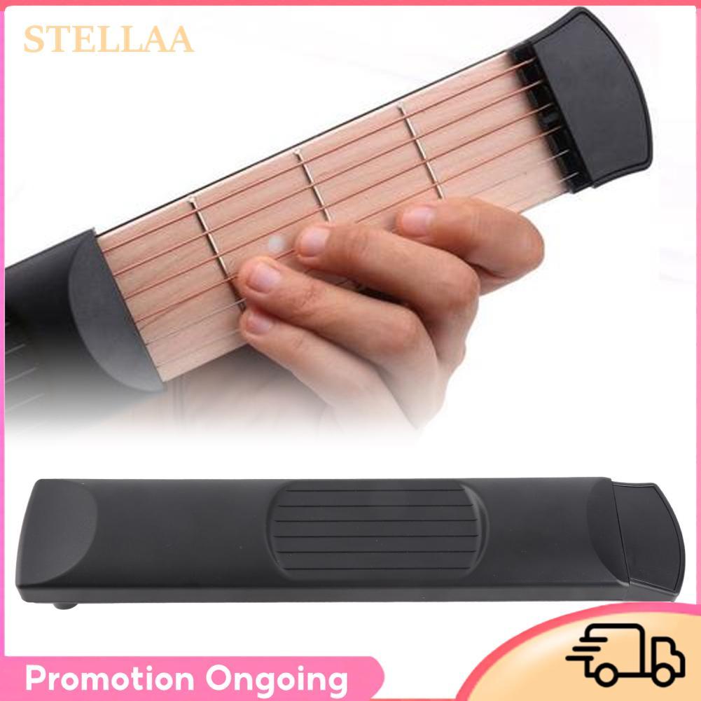 Stellaa Alomejor Guitar Chord Trainer 6 Fret Hand Mini Prática Cordas Ferramenta Acústica
