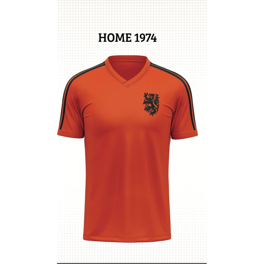 Camisa Holanda 1974 Retro Time Seleção Mundial Licenciada Futebol Laranja