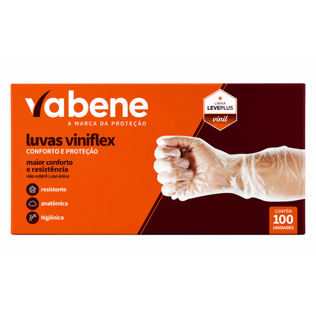 Luva VinilFlex TPE Vabene - Vários Tamanhos