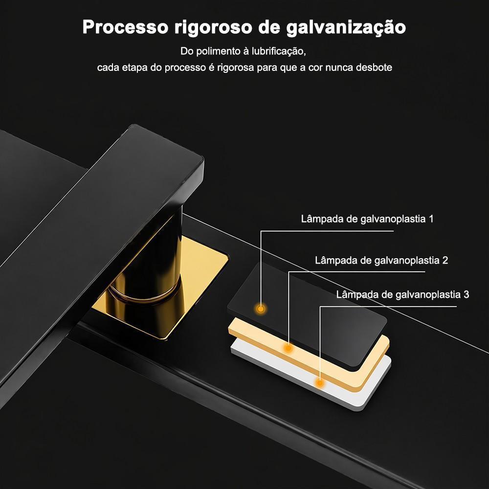 Kit Fechadura de Porta com Alça Elegante – Design Moderno e Resistente, Ideal para Portas de Madeira e Metal — imagem 2 de 2