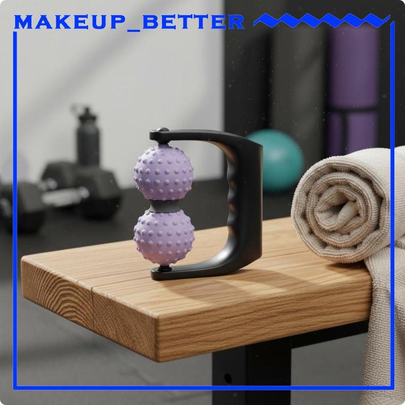 [Makeup_better] Rolo De Massagem Portátil De Liberação Miofascial De Bola Dupla Corporal Texturizado De Tecido Profundo 