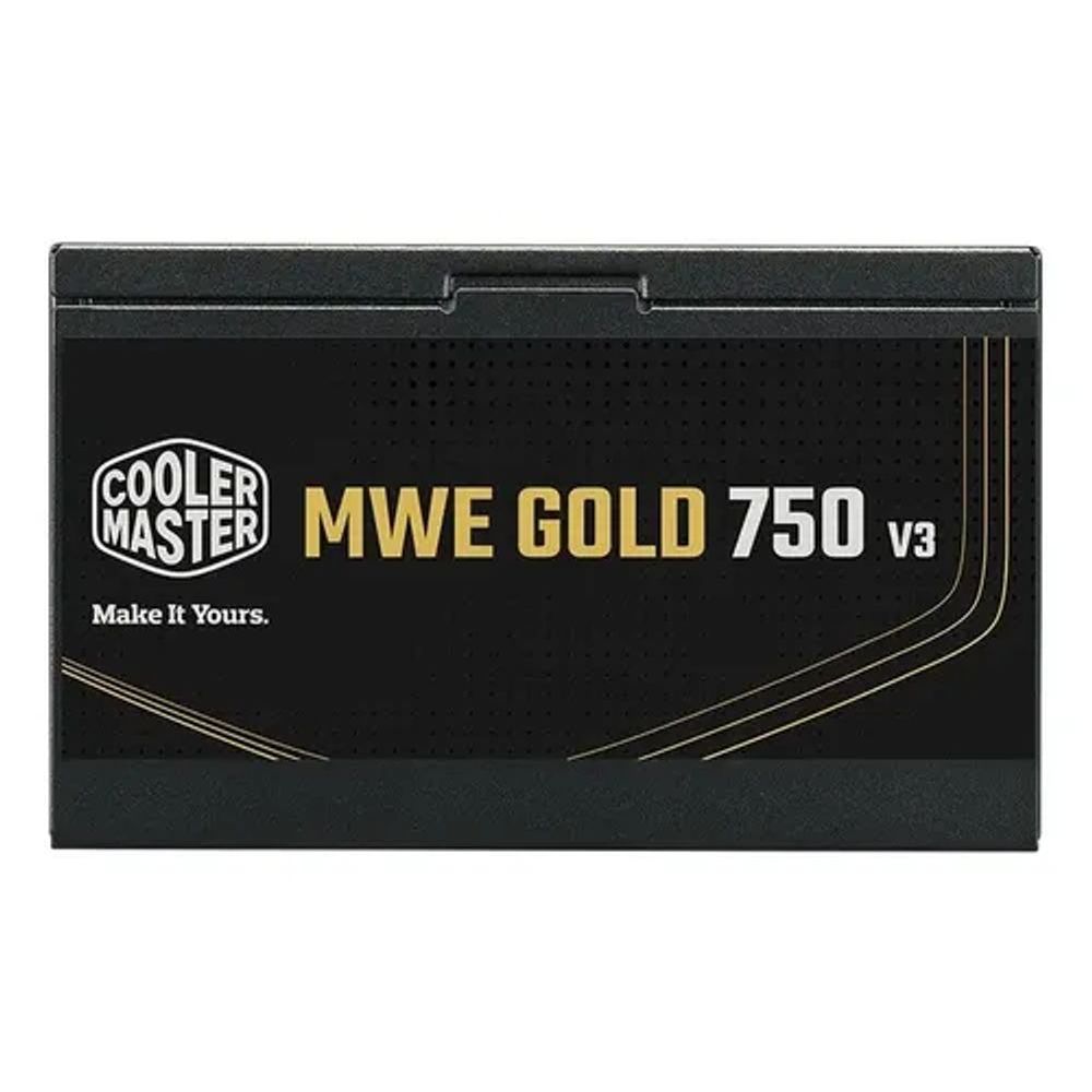 Fonte Cooler Master ATX 3.1 750W MWE Dourado 750 V3 PFC Ativo 80 Plus Dourado Sem/Cabo