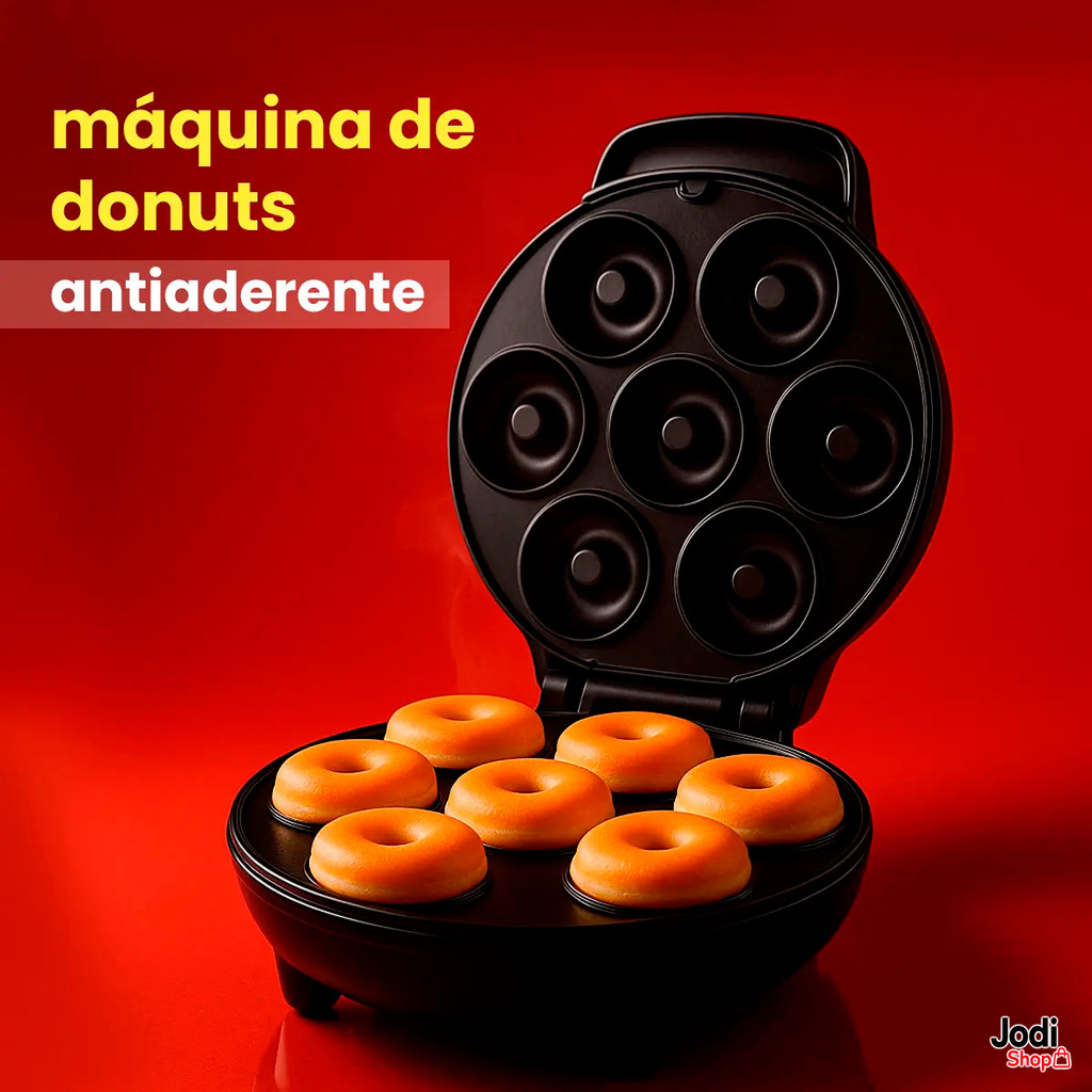 Mini Máquina De Fazer Donuts Rosquinhas 7 Furos 110v 220v Eletrodomésticos Culinária