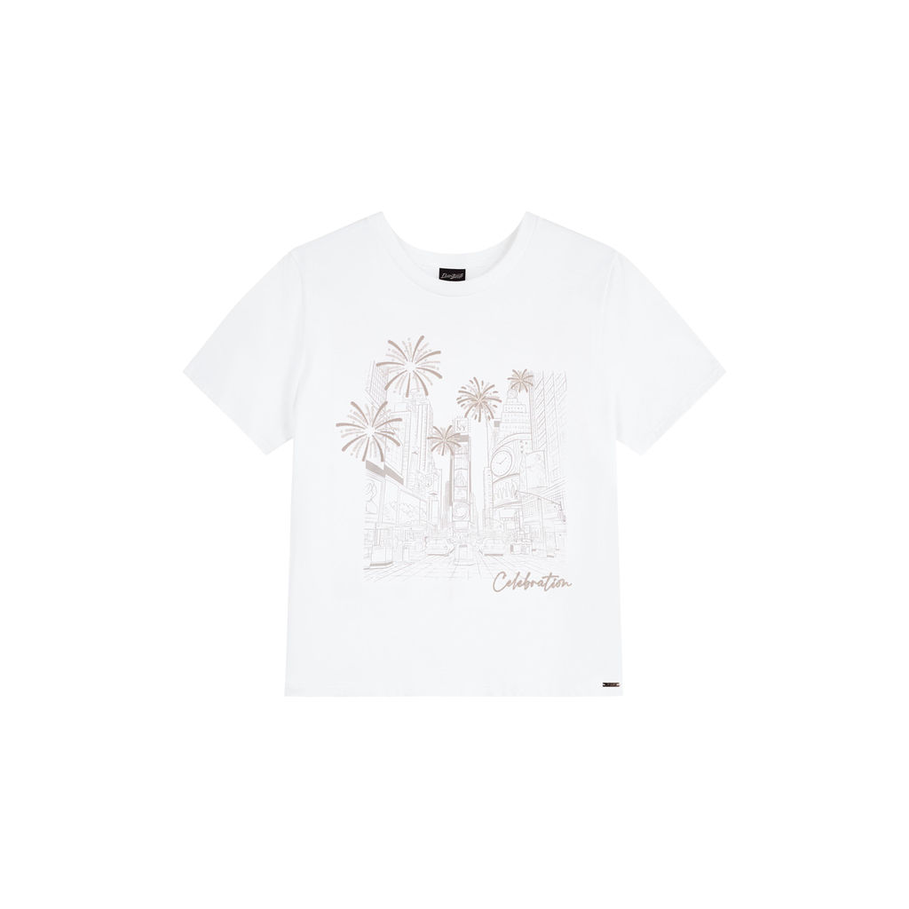 Blusa Juvenil Menina Celebration Beats Branco