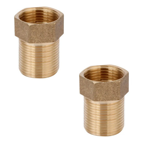 Kit 2 Extensor Aumento Prolongador Torneira Médio Rosca 1/2'