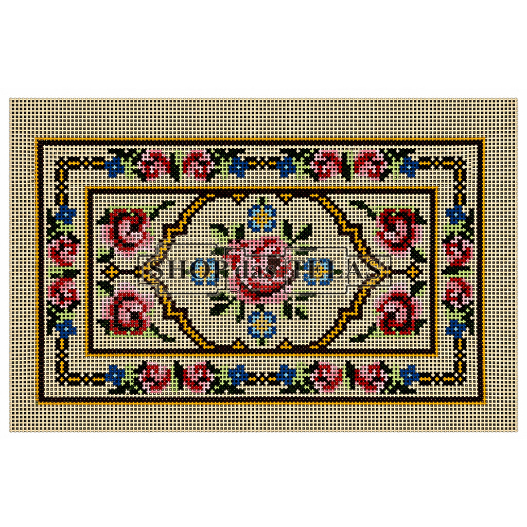 Tela para Bordar em Talagarça Avulsa ou o Kit Completo com lãs Paratapet, agulha Tapestry e Manual de Pontos 11753