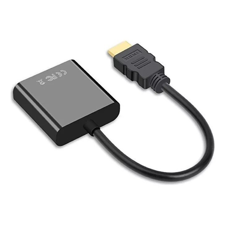 Cabo Adaptador Hdmi Para Vga Para Pc Tv Notebook Monitor - detalhe