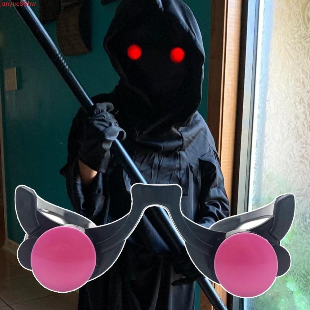 JUNYUE Olhos Vermelhos Engraçados , Decorações Para Festa , Óculos Luminosos De LED Com Brilho , Cosplay De Palhaço