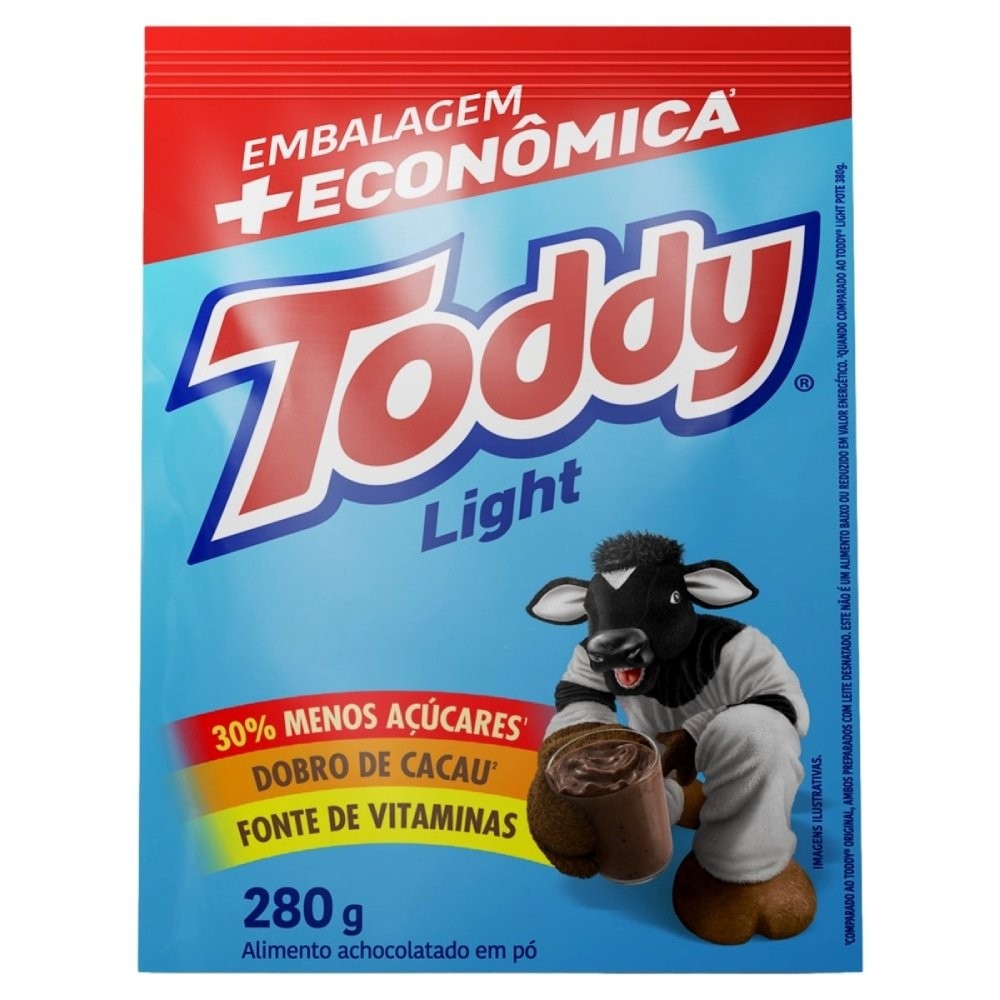 Achocolatado Toddy Light Sachê 280g Achocolatado Toddy Light Sachê 280g