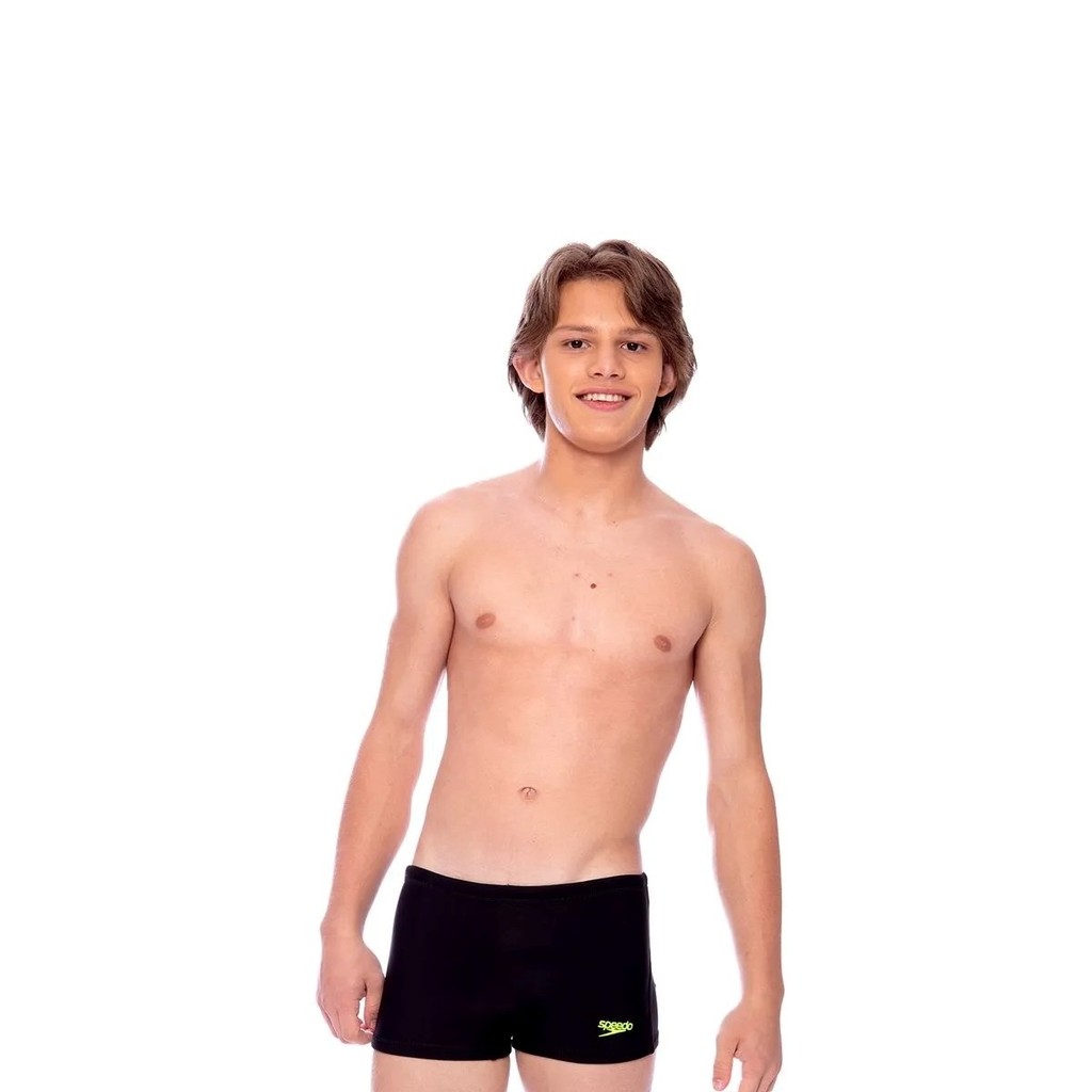 Sunga Hidroshort Speedo Solid Juvenil Preto e Verde