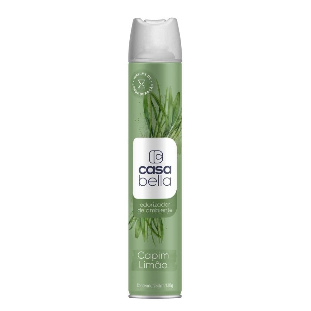 Odorizador Casabella Aerossol Capim Limão 250ml em Oferta na Shopee