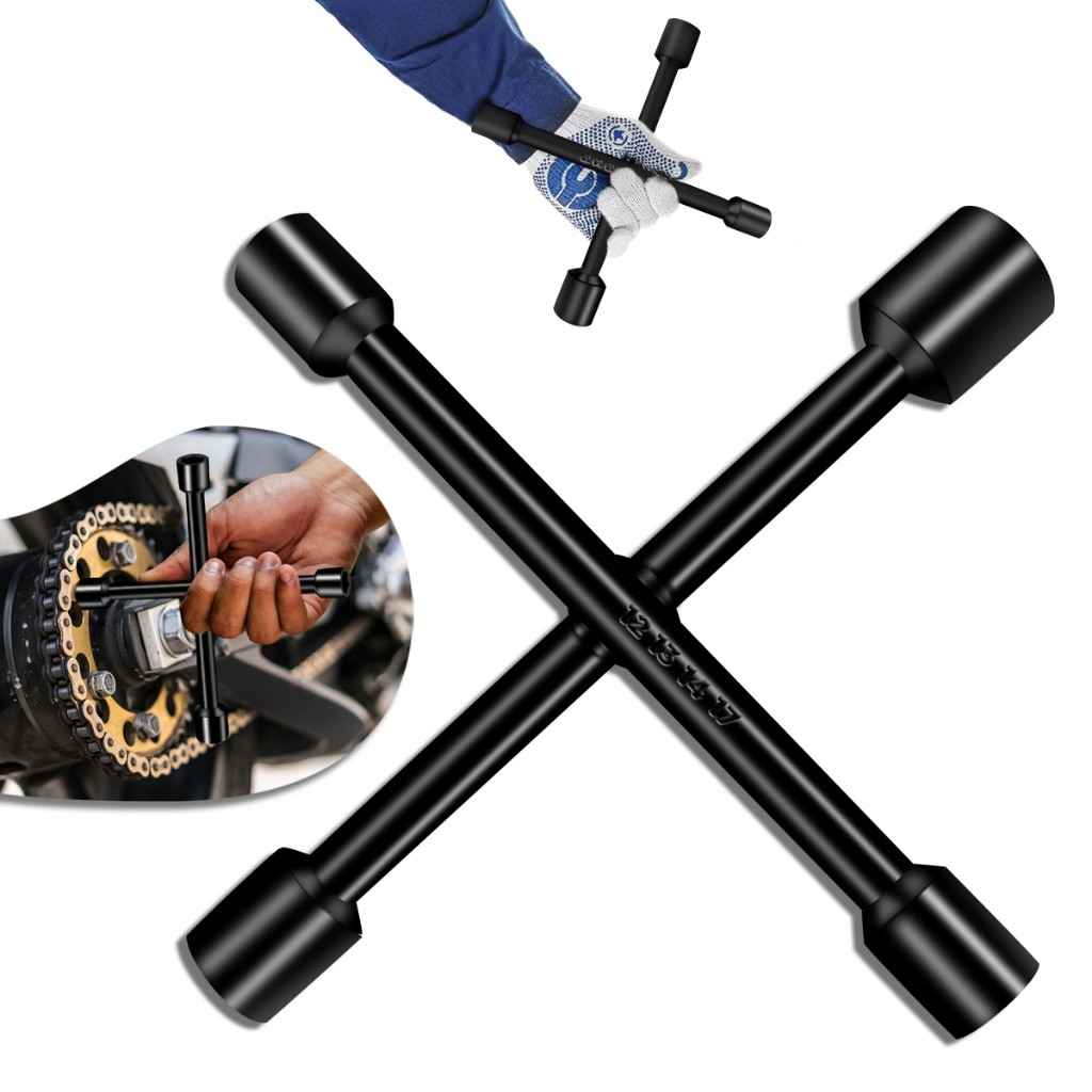 Chave De Roda Cruz Profissional Universal 12-13-14-17mm em Oferta na Shopee