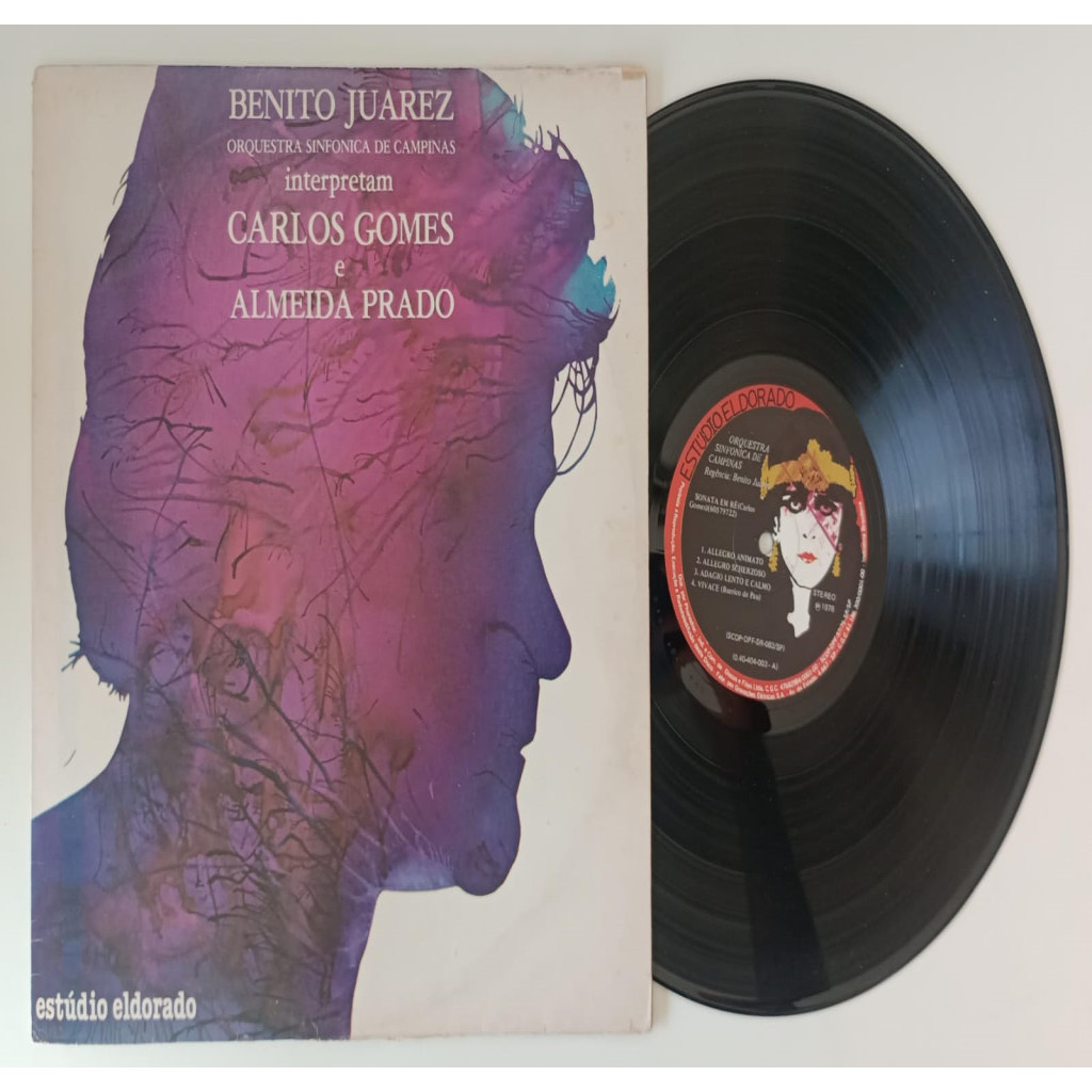 VINIL BENITO JUAREZ E ORQUESTRA CARLOS GOMES E ALMEIDA PRADO - BENITO JUAREZ E ORQUESTRA