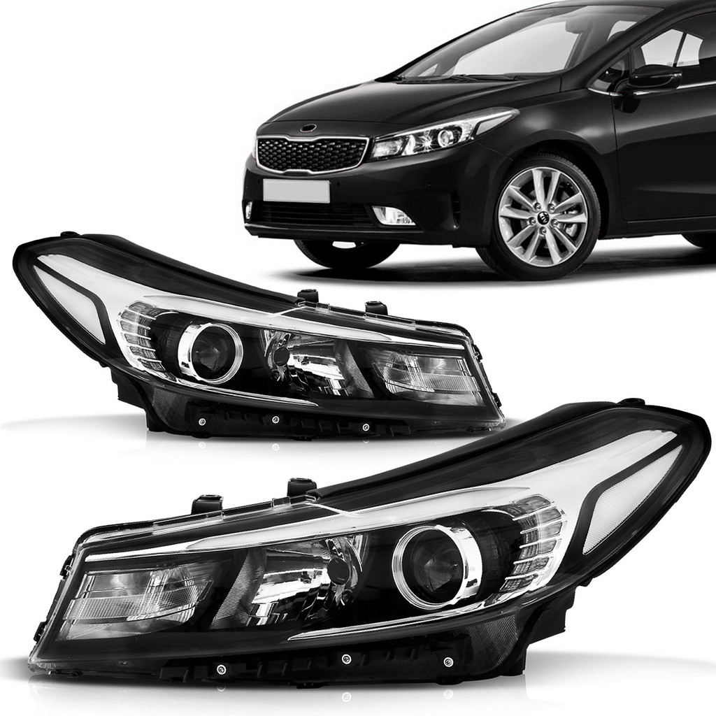 Par Farol Cerato 2017 2018 2019 Foco Duplo Led
