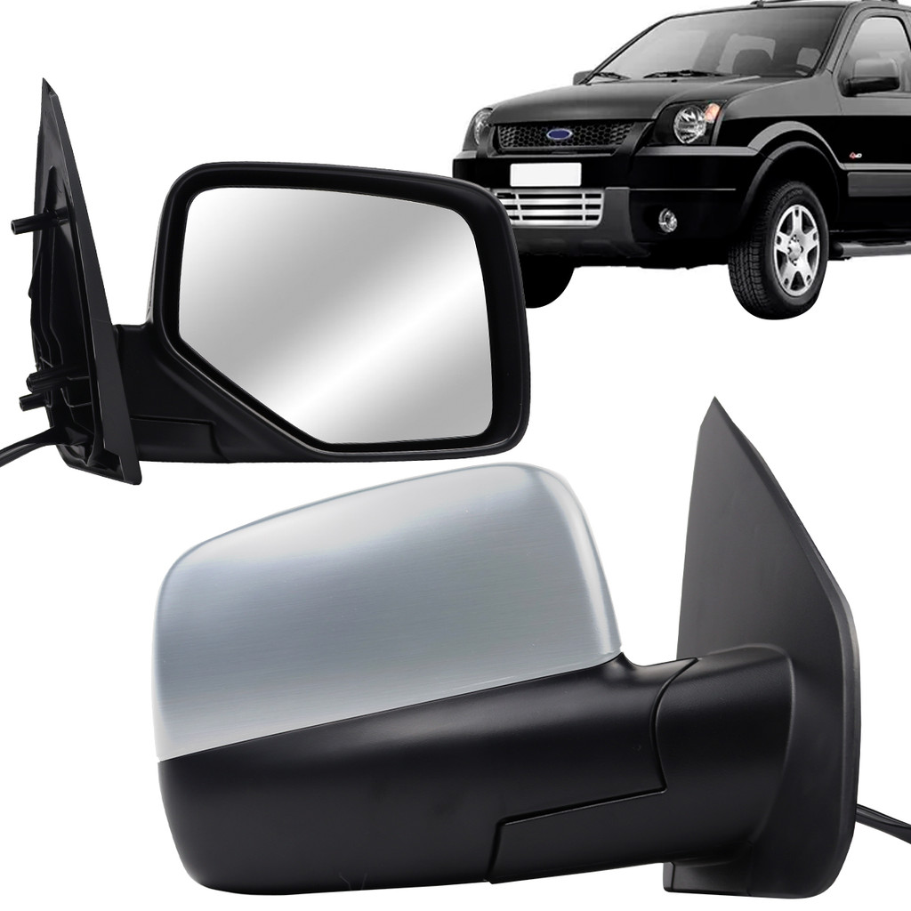 Par Retrovisor Ecosport 2003 2004 2005 2006 2007 2008 2009 2010 2011 2012 Elétrico Cromado em Oferta na Shopee