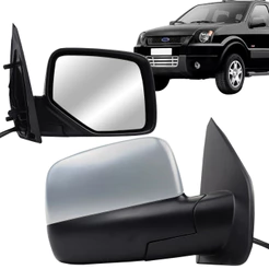 Par Retrovisor Ecosport 2003 2004 2005 2006 2007 2008 2009 2010 2011 2012 Elétrico Cromado