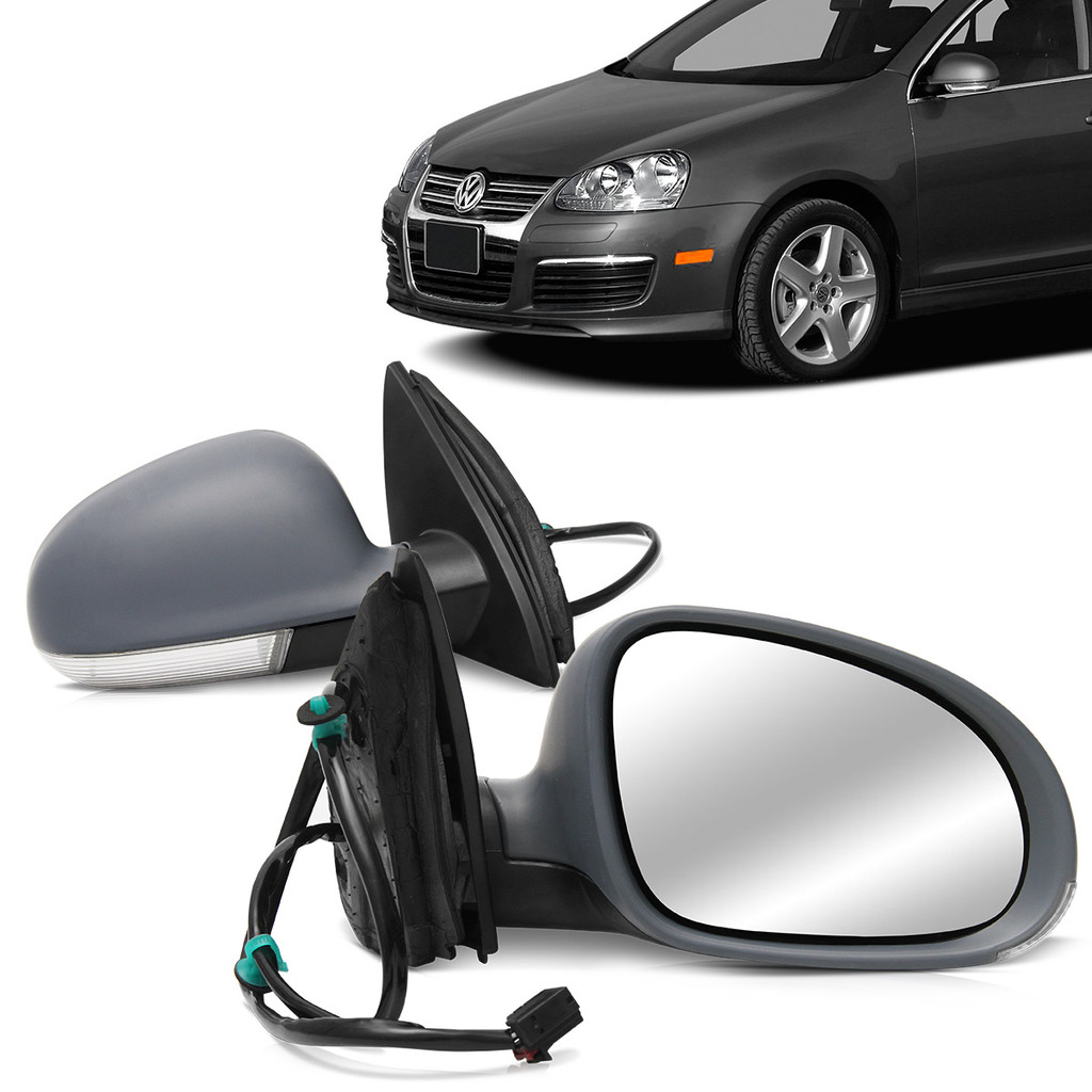 Retrovisor Externo Jetta 2007 2008 2009 2010 Eletrico Com Pisca