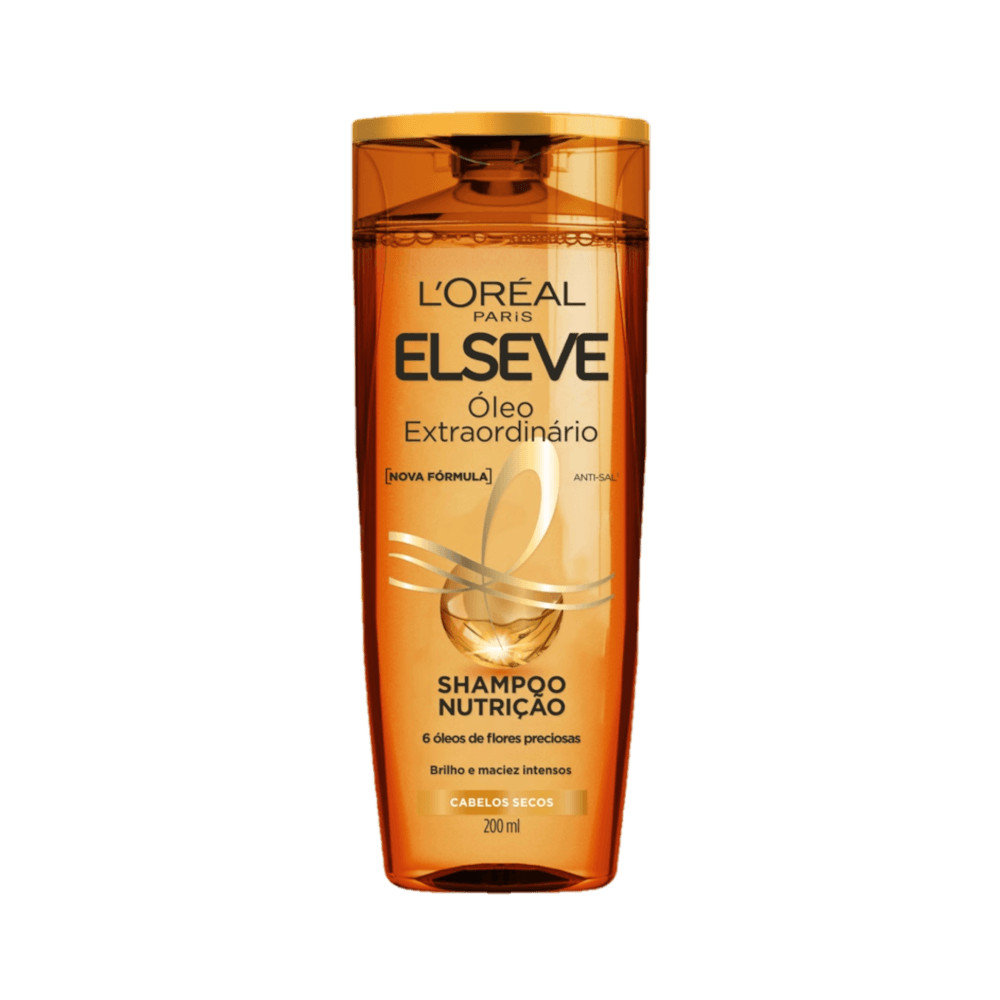Shampoo Elseve Óleo Extraordinario Nutrição 200ml em Oferta na Shopee