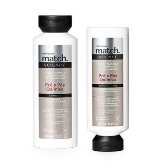Match Science Pré e Pós-Química Shampoo + Condicionador em Oferta na Shopee