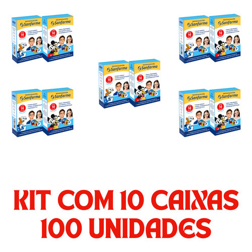 Protetor Ocular Disney Tampão Estéril Mickey  Amigos 100un