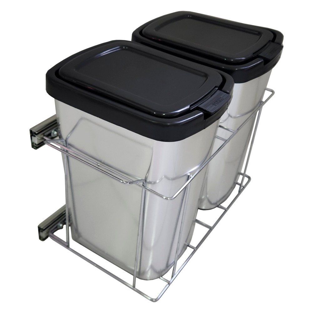 Lixeira Dupla Lateral Desli 18 Litros Com Click(Arqplast) em Oferta na Shopee