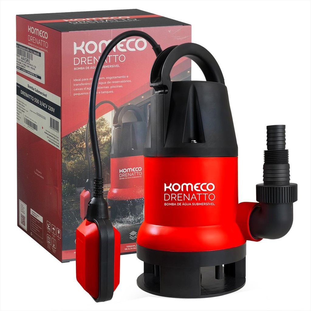 Bomba D'água Submersível 3/4CV 550W Komeco
