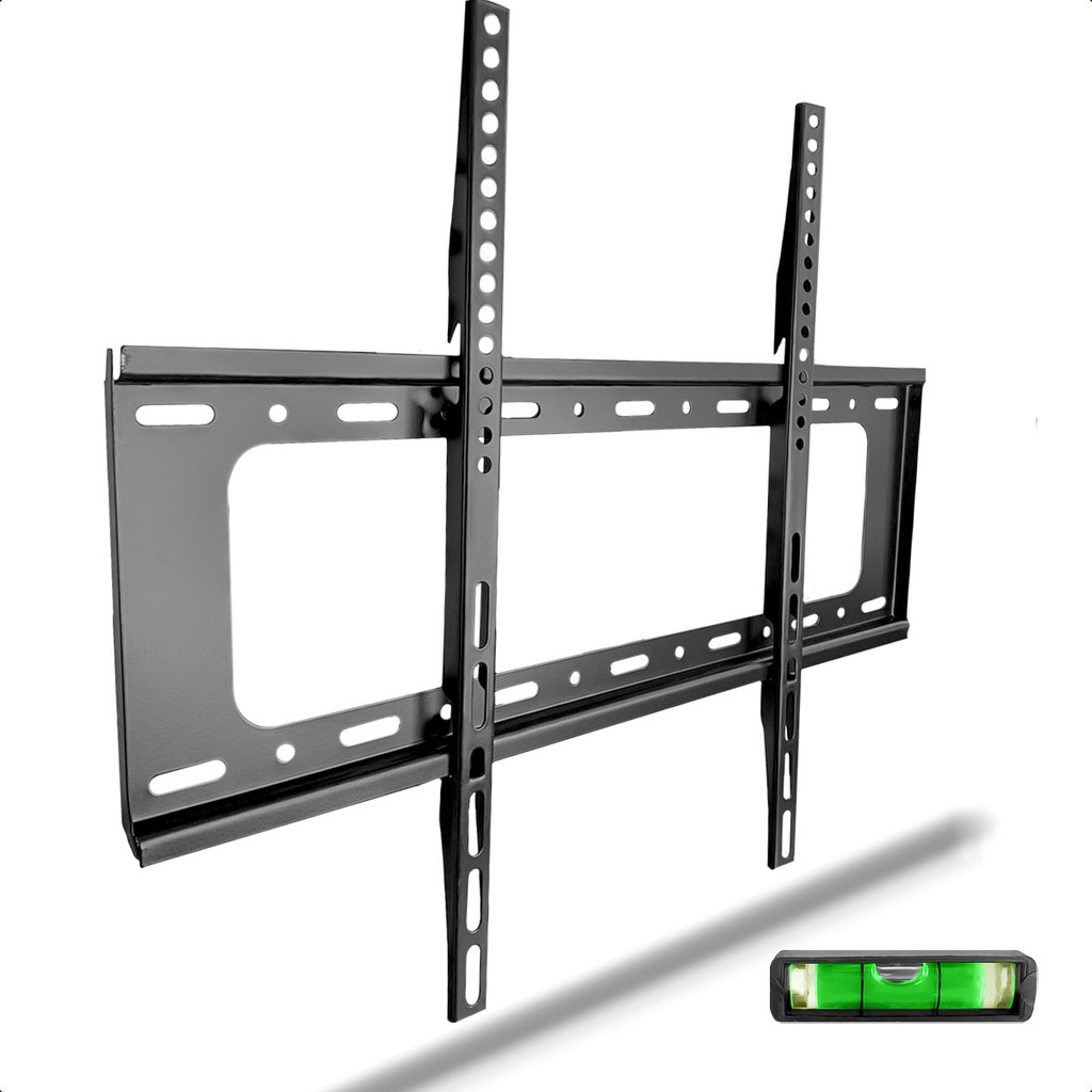 Suporte Fixo Universal Para TV LCD LED 40 a 80 Parede Até 75Kg com Nível de Bolha
