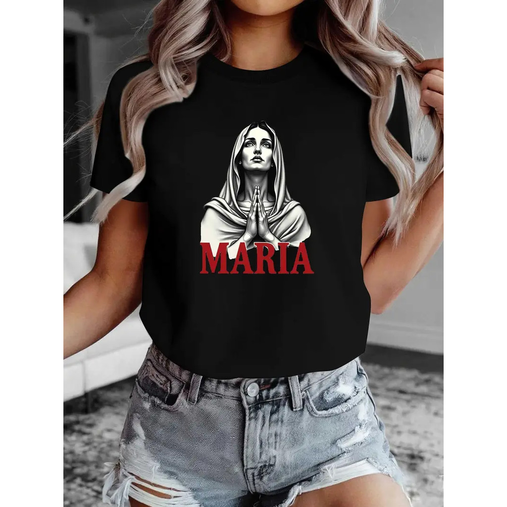 Camiseta Nossa Senhora Aparecida Religiosa Unissex Oversized 100% Algodão Devocional Envio Imediato