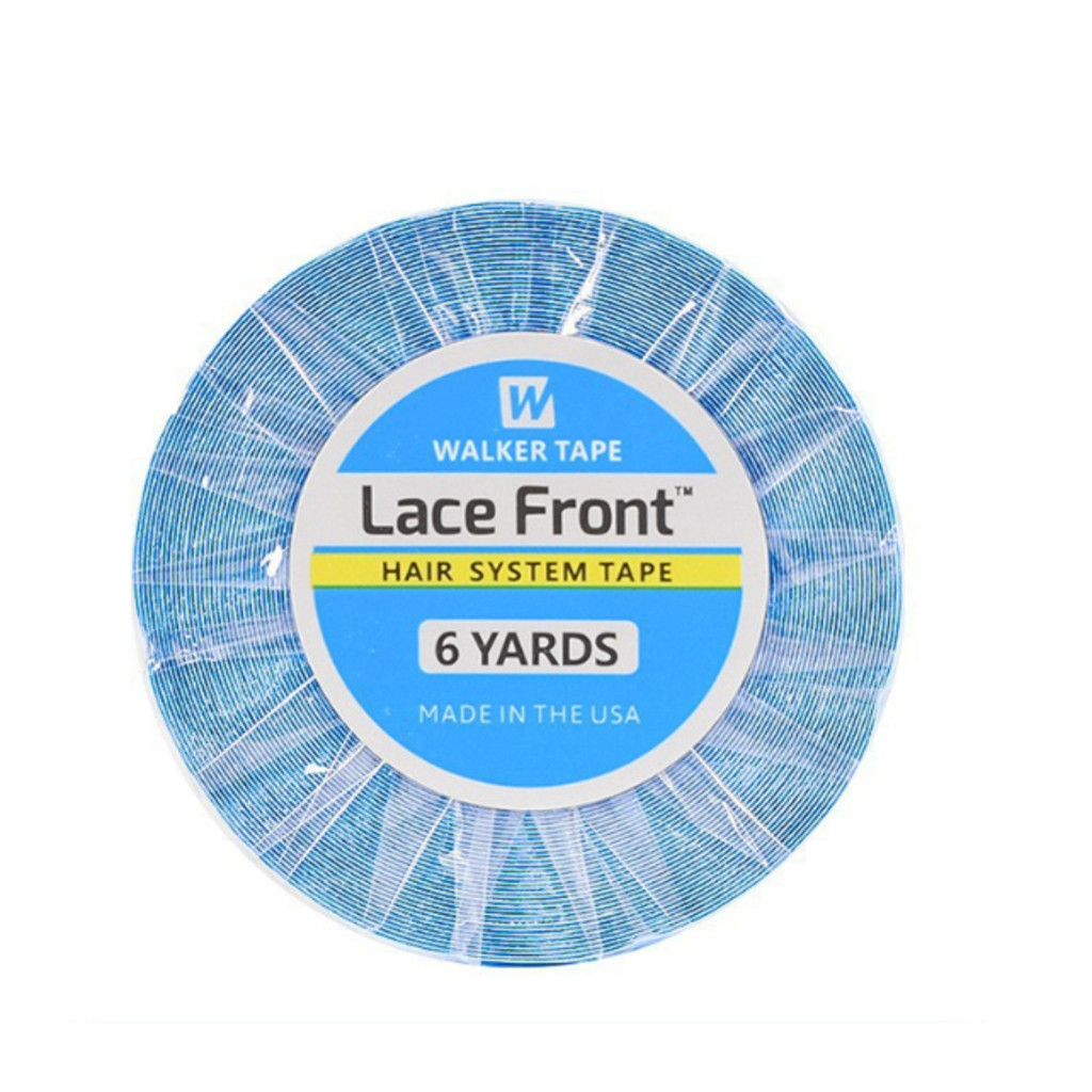Fita Adesiva Capilar Mega Hair Prótese Lace Front Extra Forte 6 Metros X 1.27cm Lace Front Azul Walker Tape Walker TapeT