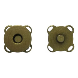 Kit 10 Botões Imantado Magnético Fecho Ouro Velho 14mm Imã em Oferta na Shopee