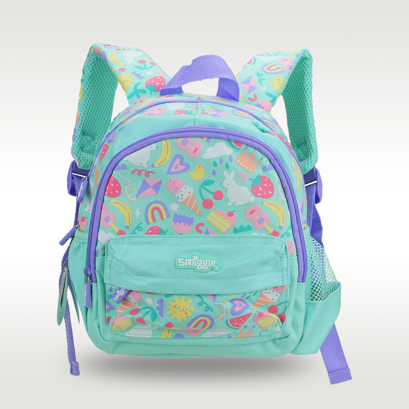 Mochila Escolar Infantil Bebê Meninas Bonito Arco-Íris Kawaii 11 Polegadas Moda Desenho Animado Novas Bolsas Infantis