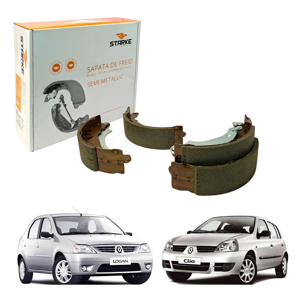 Sapata de Freio Clio Logan Sandero Original Starke em Oferta na Shopee