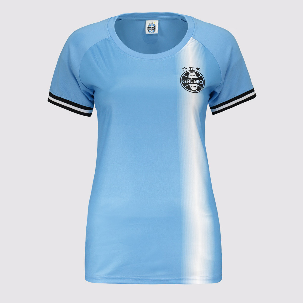Camisa Grêmio Atres Feminina Azul Celeste em Oferta na Shopee
