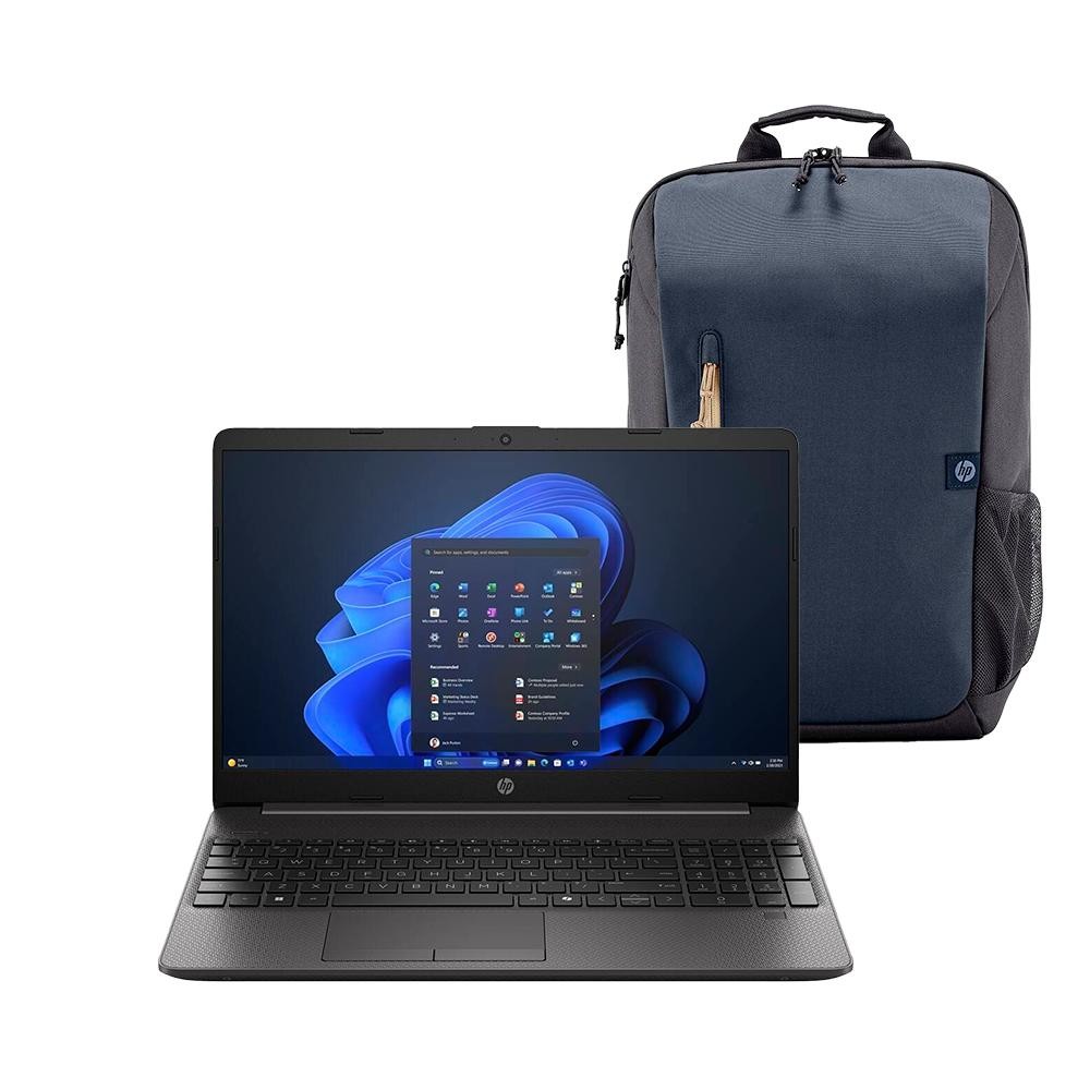 Notebook HP 256R G9 Core i3 15.6" Intel UHD 256GB SSD 8GB RAM W11 Home + Mochila para Notebook até 15,6" 18 Litros Azul em Oferta na Shopee