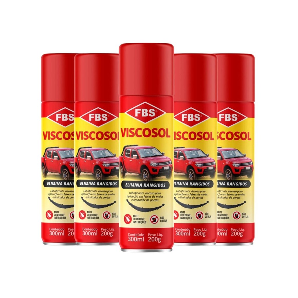 Kit 5 Eliminador De Rangido - Viscosol 300ml Splay
