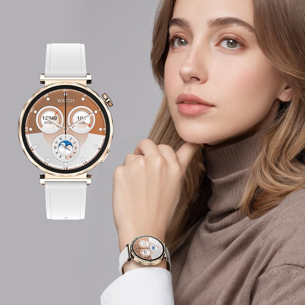 Relógio Smartwatch GT5 mini MA21 Responde Whatsapp Microwear Redondo Feminino com Brinde