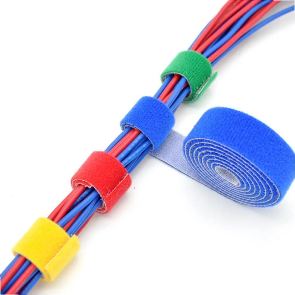 Rolo De Velcro 5 Metros x 15mm Abraçadeira Fita Organizador Cabos Fios Dupla Face Enrolar em Oferta na Shopee