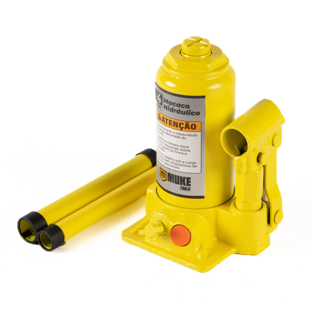 Macaco Hidráulico Tipo Garrafa 4 Toneladas Muke Tools em Oferta na Shopee