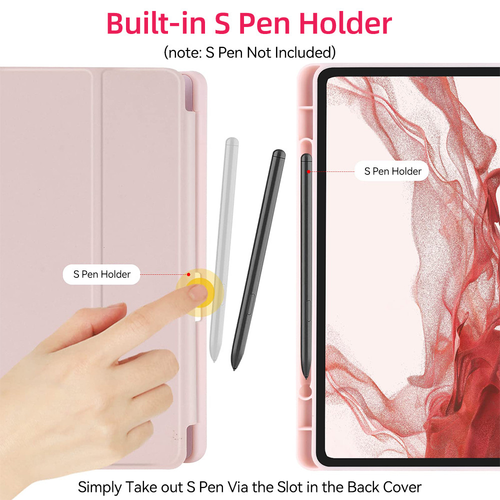 Capa para Tablet Samsung Slot Caneta Magnetica Compativel A9 Plus S6 S7 S8 S9 S1