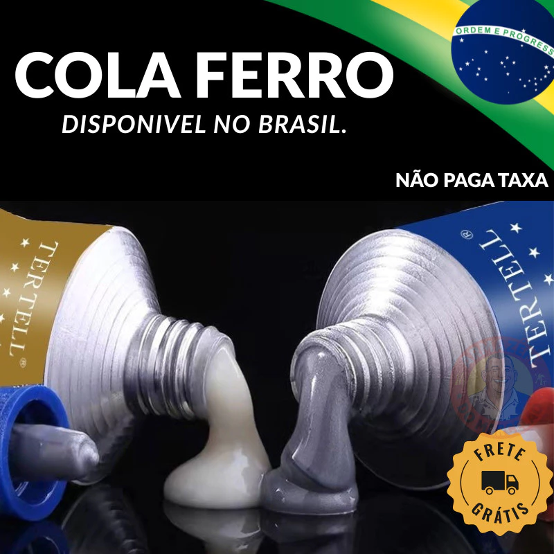 Cola Mágica tipo Quick-Drying AB Adesivo de Ferro Fundido Metálico, Cola de Solda a Frio, Pode Substituir Soldagem