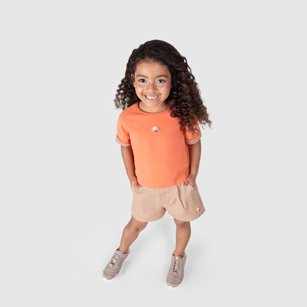 Blusa Cropped Manga Curta Infantil Feminina Lilica Ripilica em Oferta na Shopee