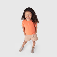 Blusa Cropped Manga Curta Infantil Feminina Lilica Ripilica